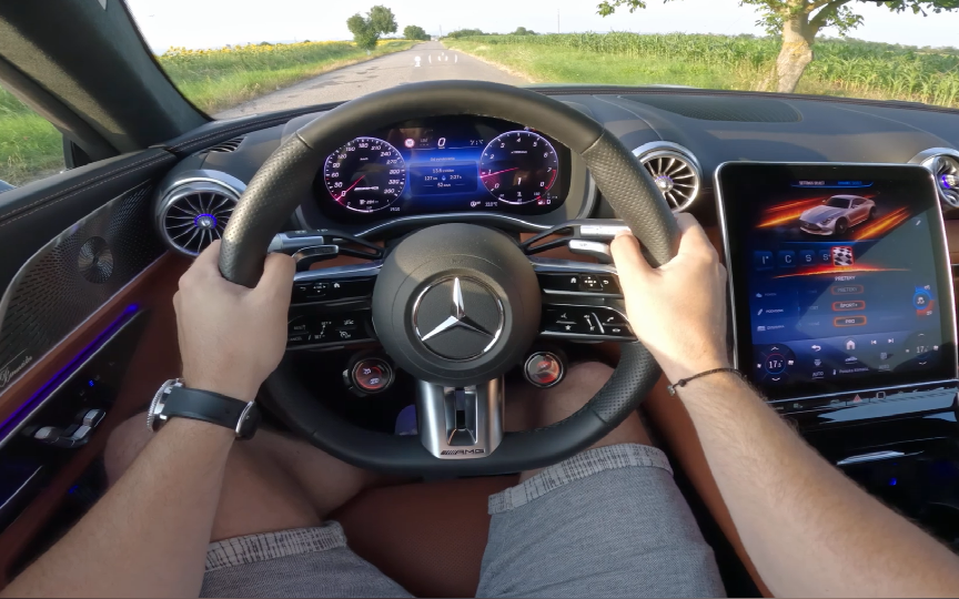2024款奔驰amg gt63 coupe 第一视角试驾