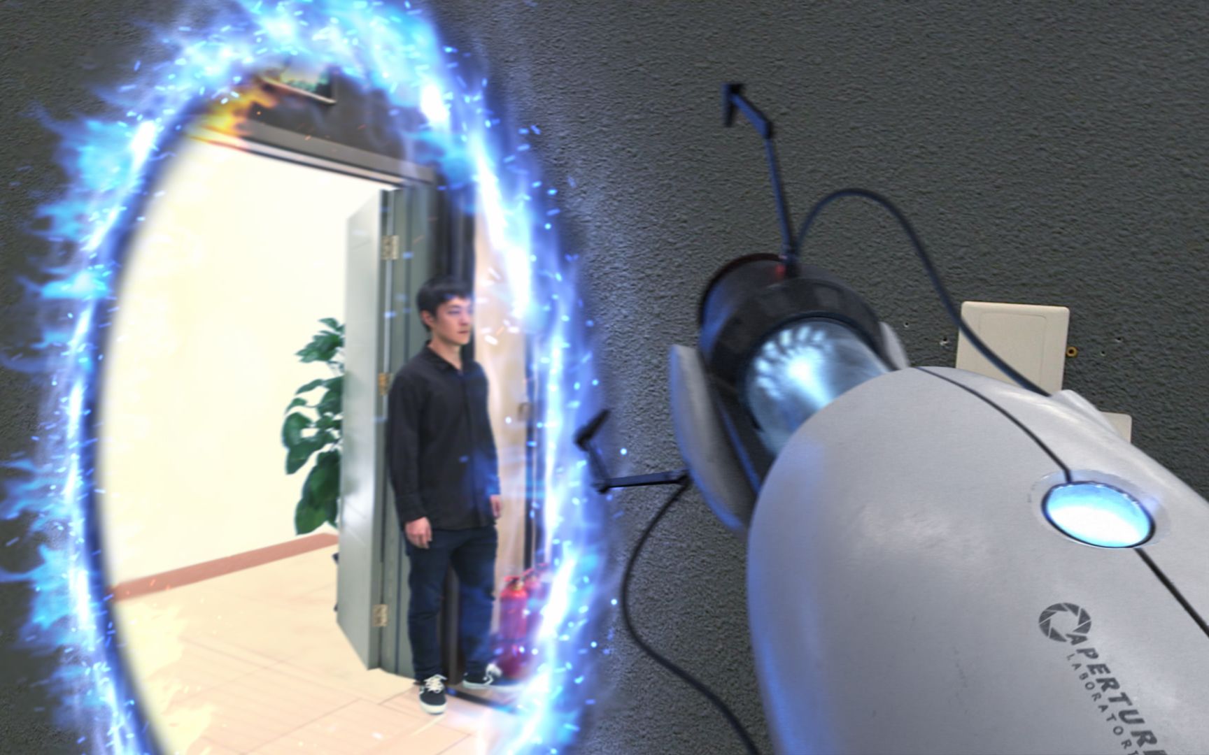 【原创科幻短片】真人版传送门,一镜到底《传送门:矩阵空间》