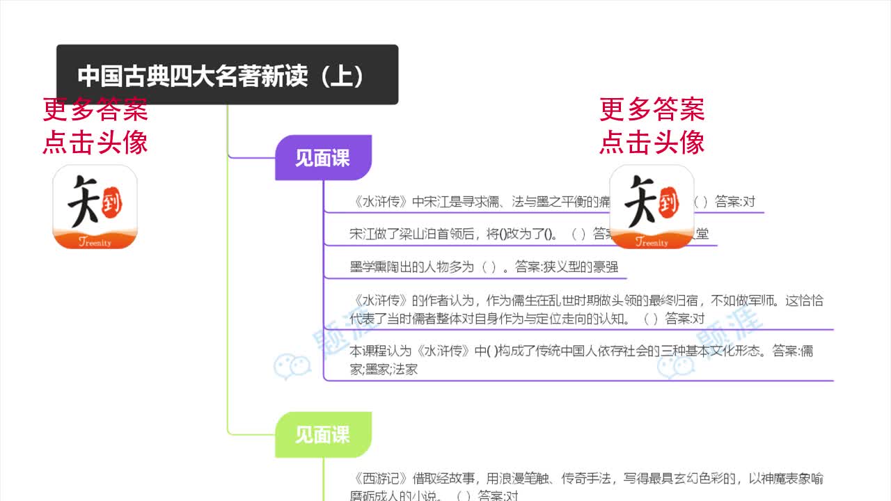 [图]智慧树答案中国古典四大名著新读（上）知到见面课答案