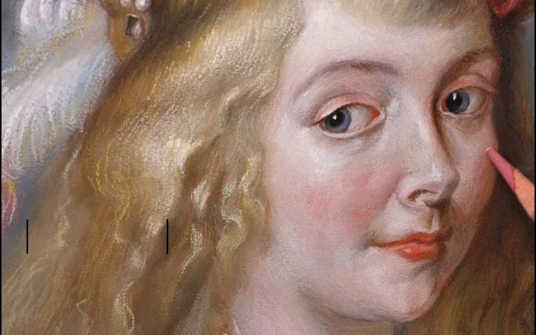 【色粉】古典油画人物-色粉肖像教程5