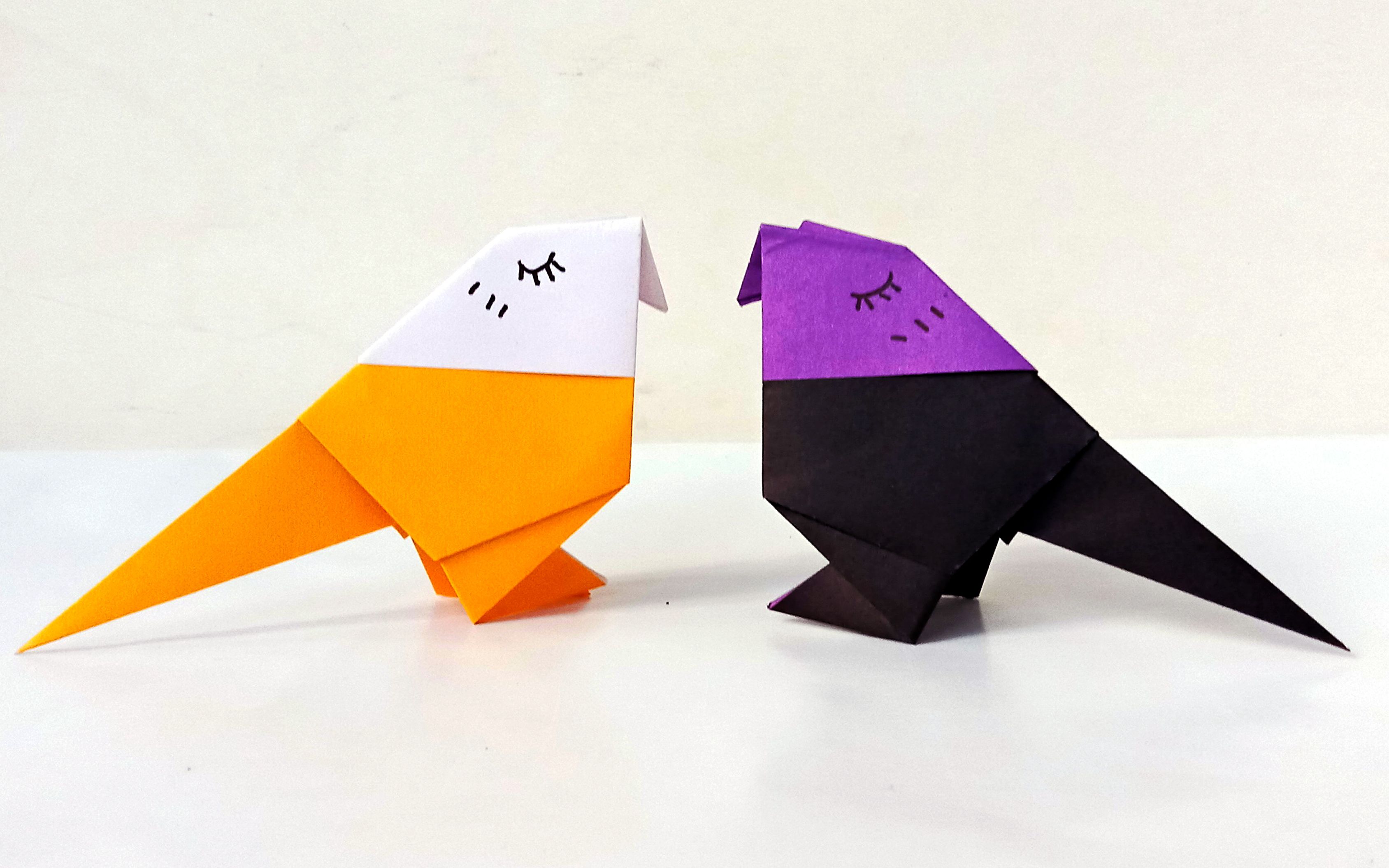 阿慧创意手工折,折纸小麻雀,步骤少,折法简单易学,形象生动