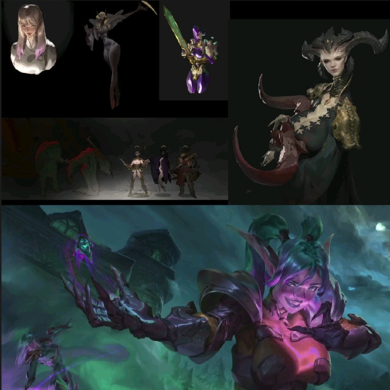 桑德兰2021大神稀有插画学习过程分享