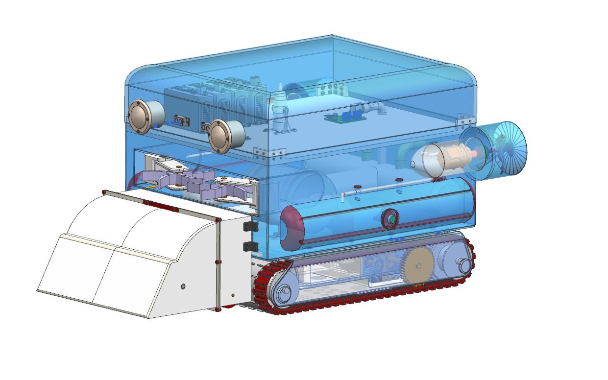 3d大赛积极进取队多模块融合的养殖池智能清污机器人介绍