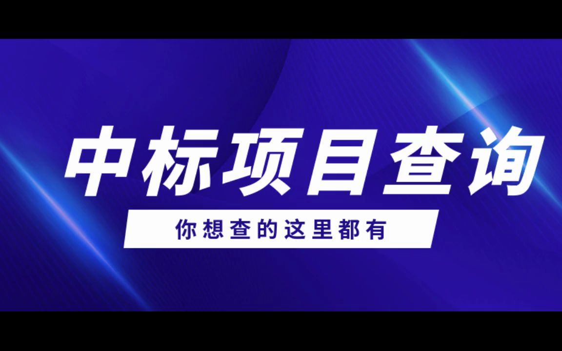 如何查询某家公司中标了哪些项目?#项目 #招投标 #招标网 #中国招标  抖音哔哩哔哩bilibili
