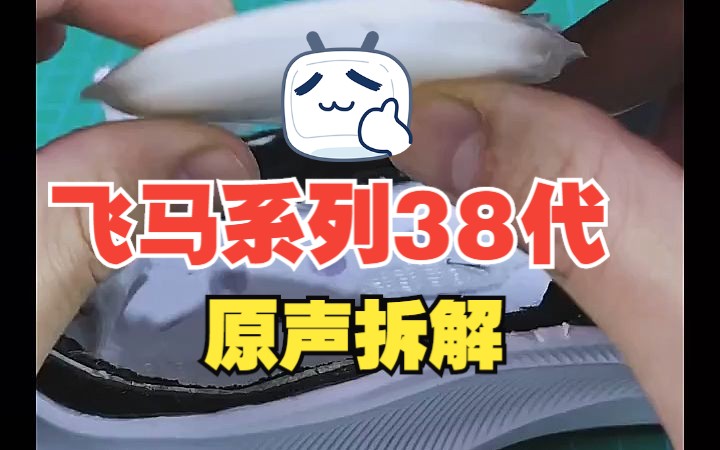 飞马跑鞋系列38代原声拆解 | 国产CY 有气垫吗,直接拆解看看哔哩哔哩bilibili