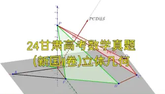 Download Video: 24甘肃高考数学真题(新国II卷)立体几何【软件&真人详解】