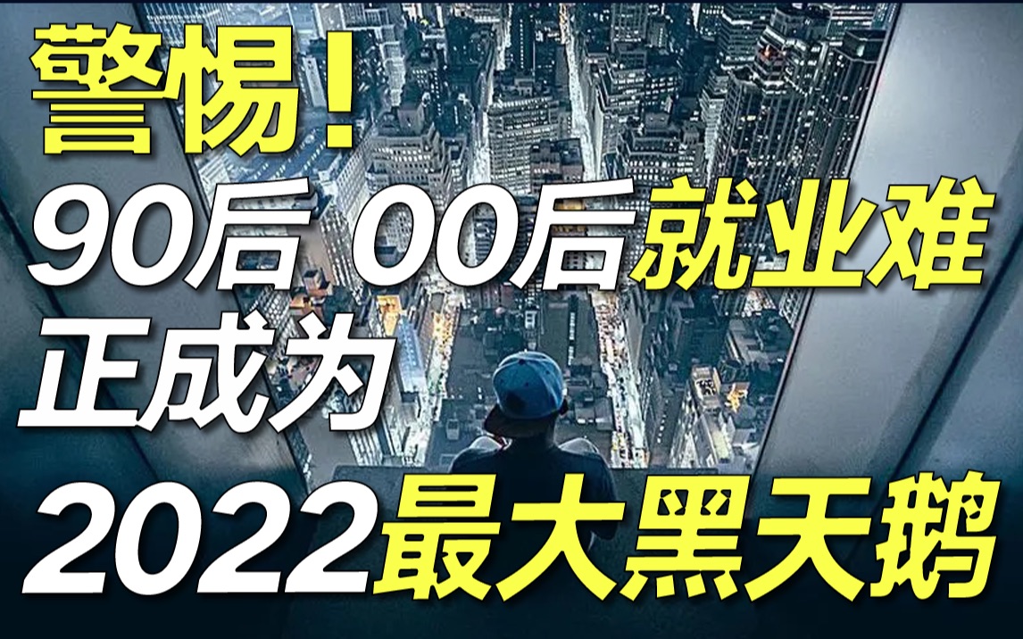 1000万毕业生,600万慢就业?2022最大黑天鹅已经来了,你却毫无察觉!【毯叔盘钱】哔哩哔哩bilibili