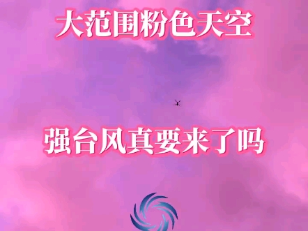 超强台风贝碧嘉9月16日早上登陆上海.15日上海天空变成粉红色哔哩哔哩bilibili