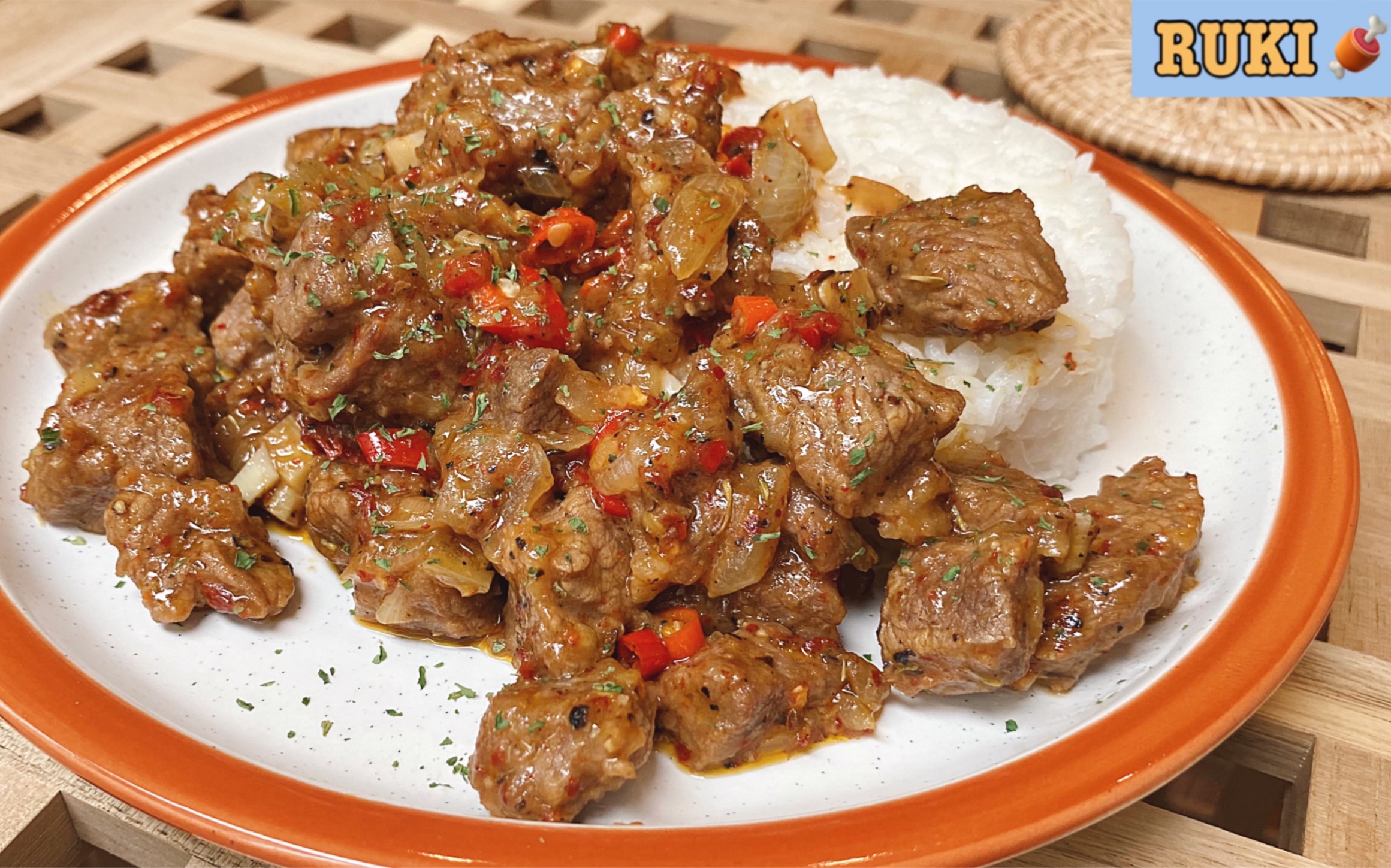 【ruki的饭】省事儿超辣混合风味牛肉盖饭