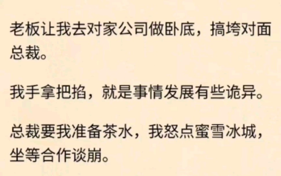 老板让我窝底搞垮竞争公司,可这走向却越来越奇怪……哔哩哔哩bilibili