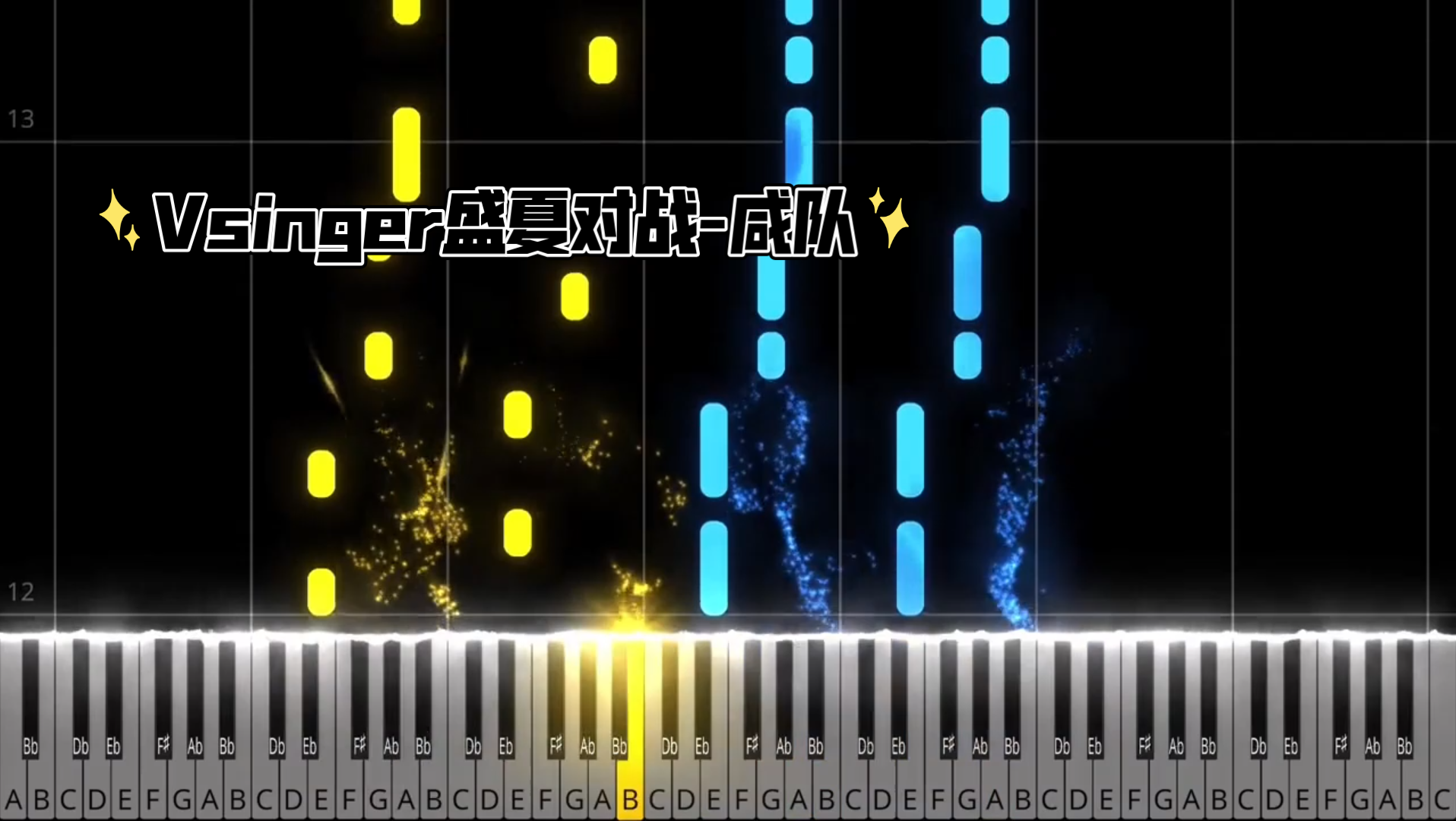 vsinger盛夏对战-咸队:洛天依/言和二重变革钢琴改编 求谱网 钢琴谱