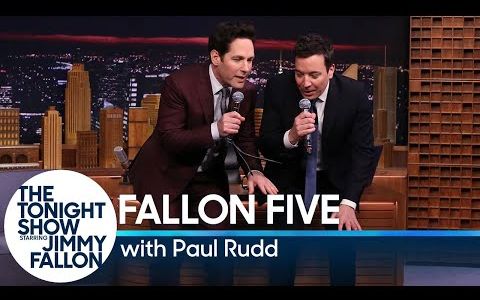 【吉米肥伦今夜秀】Tonight Show Fallon Five: Paul Rudd哔哩哔哩bilibili