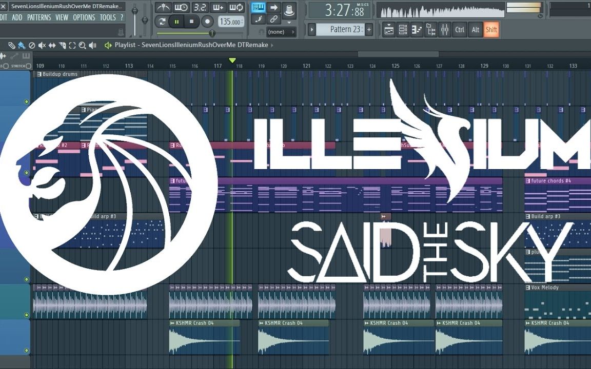 seven lions x illenium x said the sky - rush over me 免费flp作者