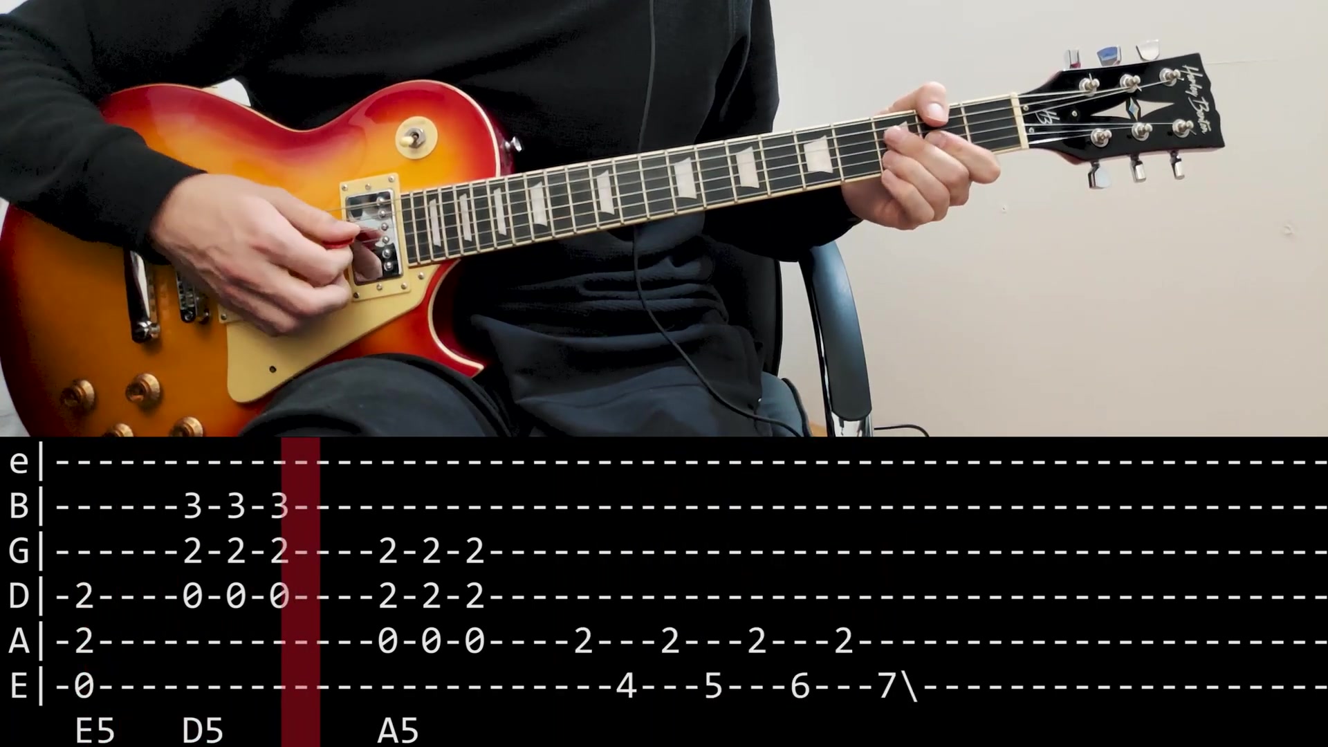 AC-DC - Back in Black lesson with TAB - $165 Guitar_哔哩哔哩_bilibili