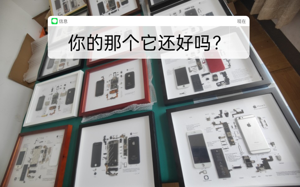 [图]苹果iPhone系列装裱画 苹果手机电子标本 手机拆机装裱 情怀装裱 亲情友情爱情纪念装裱 特殊价值礼物 书房客厅卧室情怀收藏装裱画