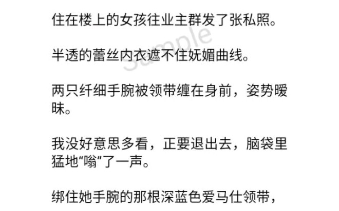 绑住她手腕的那根深蓝色爱马仕领带,和早上我亲手为老公系上的一模一样.哔哩哔哩bilibili