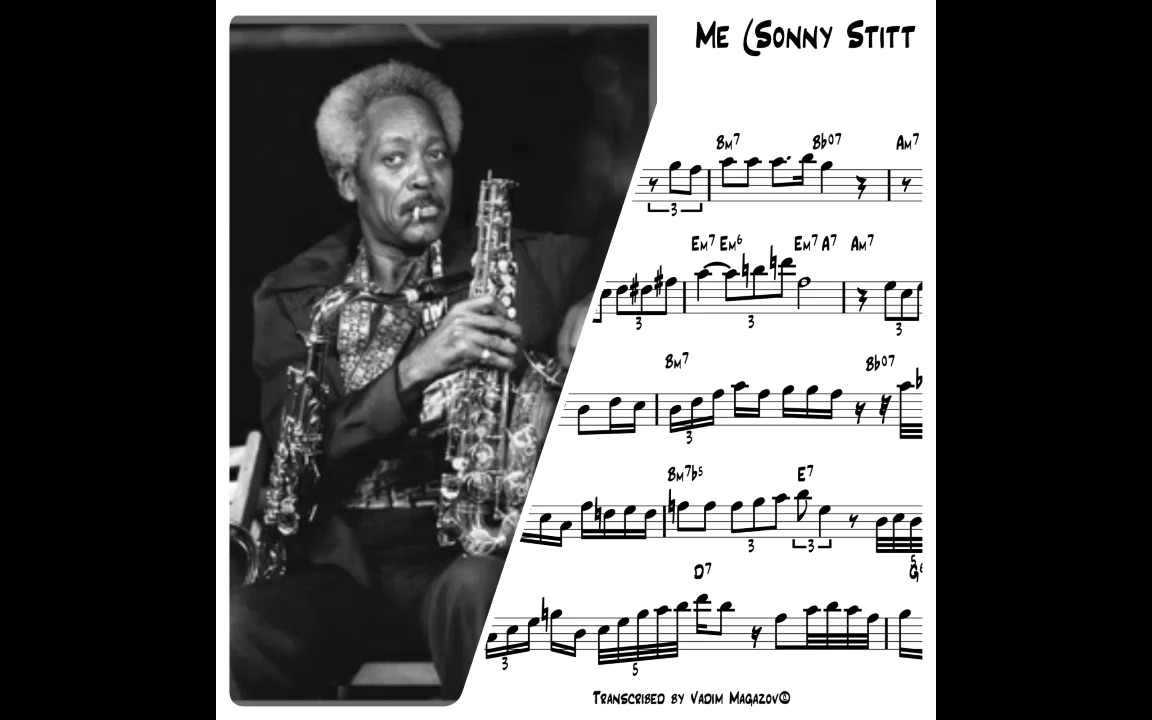 [图]Sonny Stitt - Everything Happens To Me solo transcription - Jazz Giants