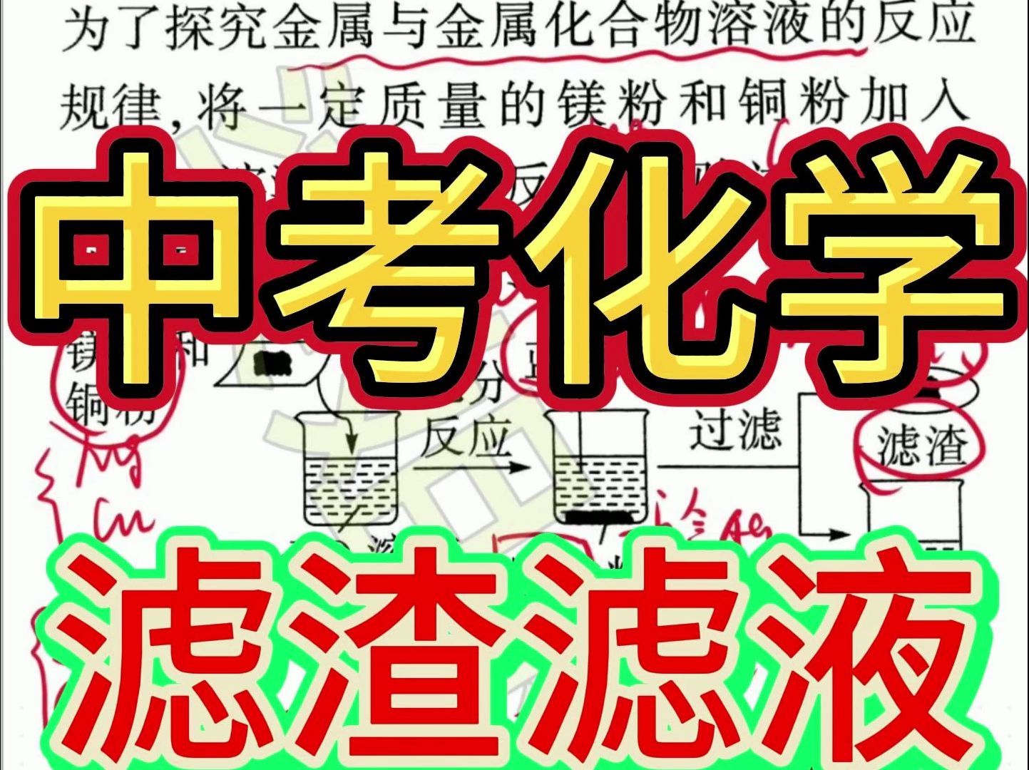 中考化学滤渣滤液成分分析分享哔哩哔哩bilibili