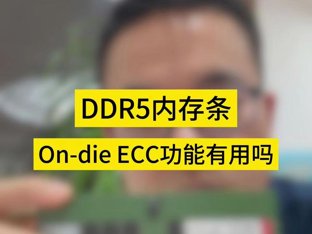 DDR5的ondie ECC技术没啥用处,没法帮你避开蓝屏死机.哔哩哔哩bilibili