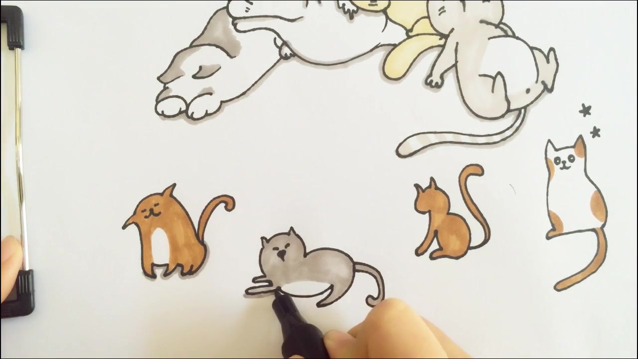 颠覆你眼球的猫猫画法!超有感觉,真后悔现在才看到哔哩哔哩bilibili