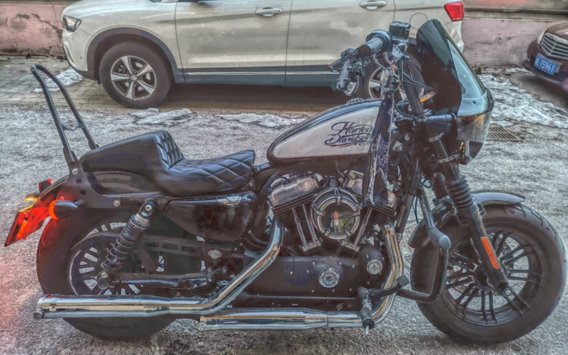 哈雷x48改装ds风格