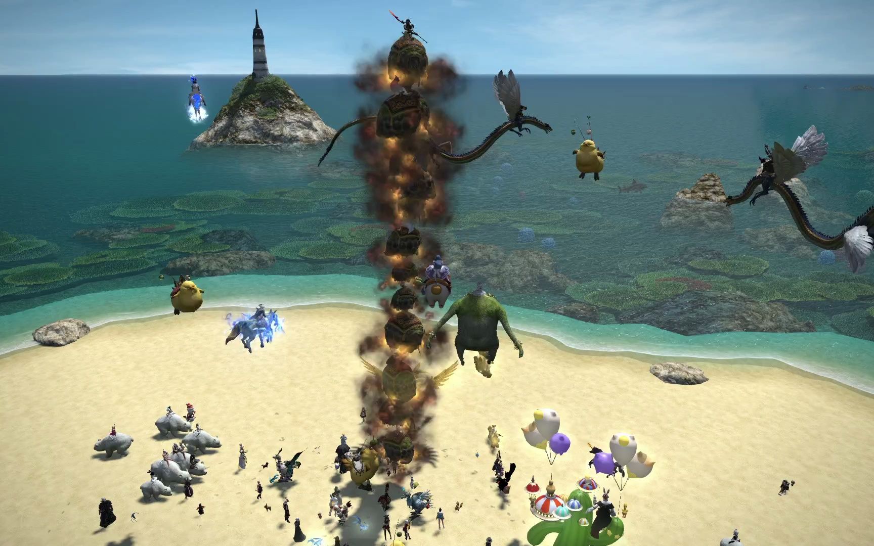 「ff14」精金龟御柱旋转30秒