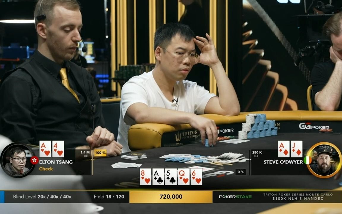 落后不要紧,给你发死就好!传奇扑克100k买入day205