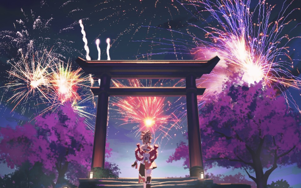 烟花来咯宵宫快快复刻吧呜呜呜