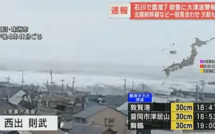 Download Video: 日本7.6级地震 海水进城