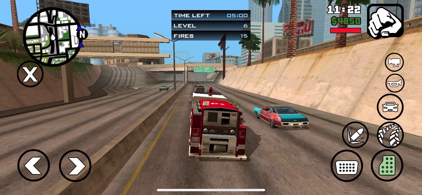 ios gta san andreas 侠盗猎车手圣安地列斯 德版 2.2.12 消防车任务