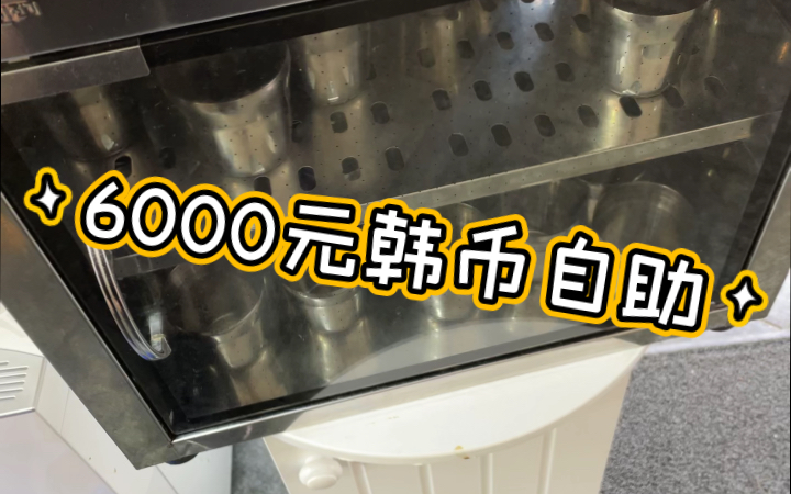 吊打韩国大学食堂!只要6000韩币的韩国自助餐是什么样子的?哔哩哔哩bilibili