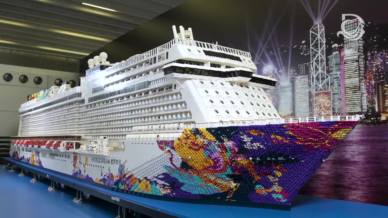 创吉尼斯世界纪录的乐高大游轮11月19日开始在香港启德游轮码头b区