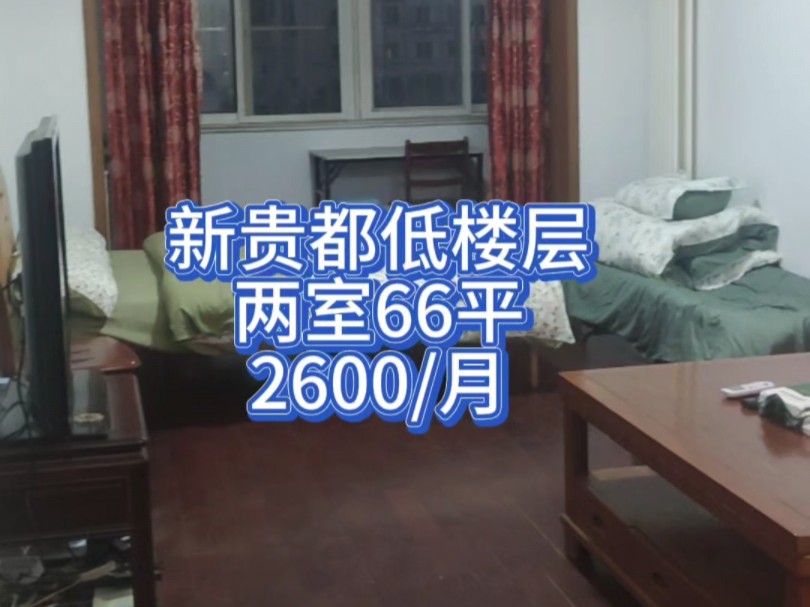 新贵都低楼层两室66平2600/月哔哩哔哩bilibili