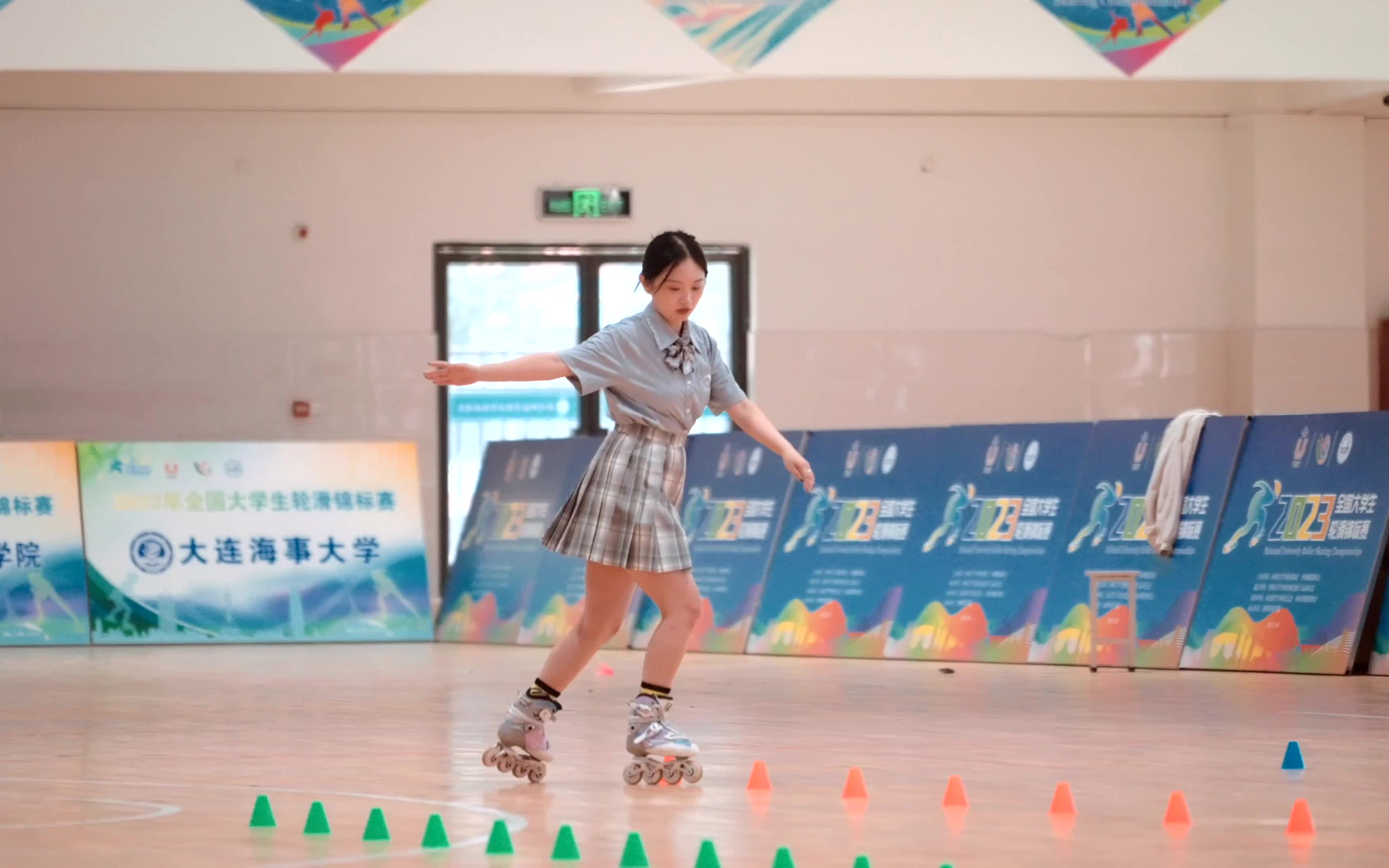 全国大学生轮滑锦标赛 花式绕桩 女子甲组——马晓宁 哈尔滨师范大学