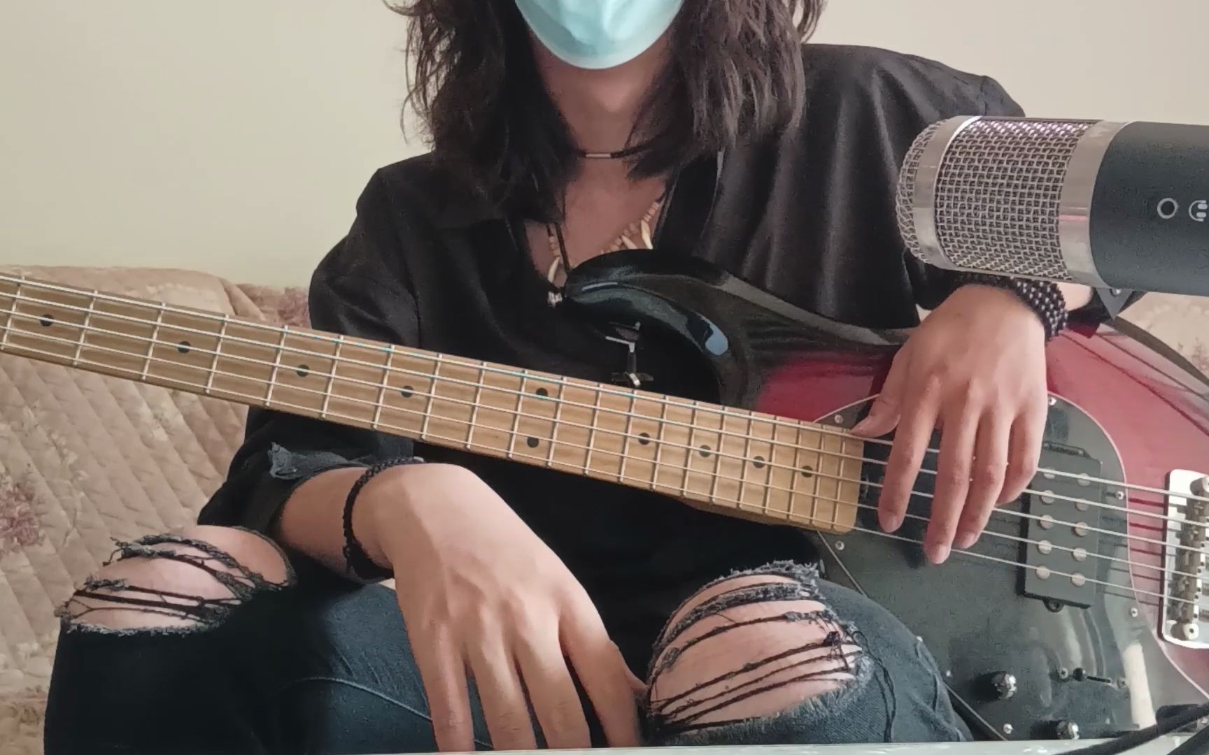 视觉系乐队【dir en grey】贝斯手toshiya风格slap教学