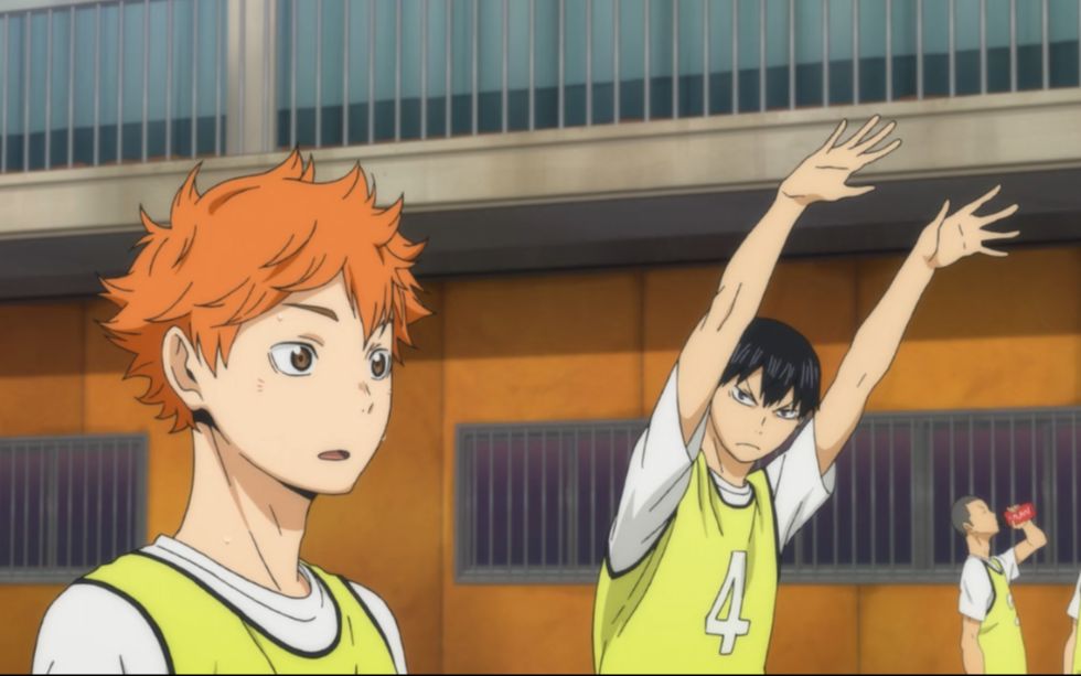 【排球少年】暴躁影山教日向拦网!