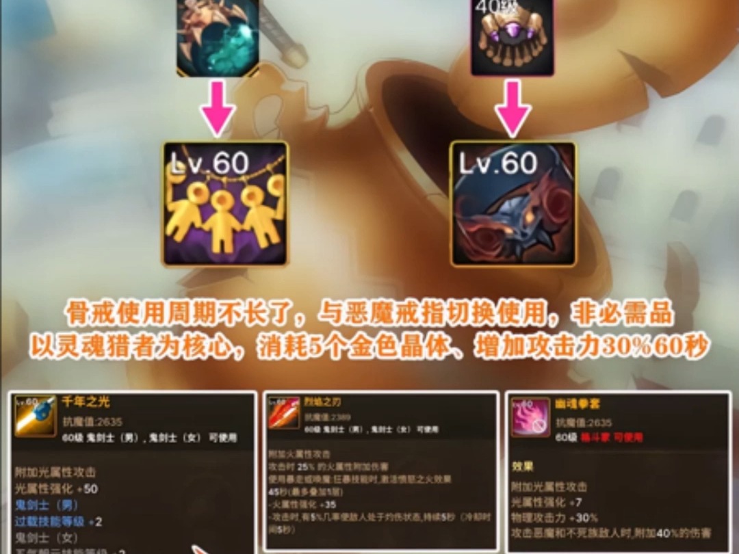 DNF手游65版本道具变化哔哩哔哩bilibili