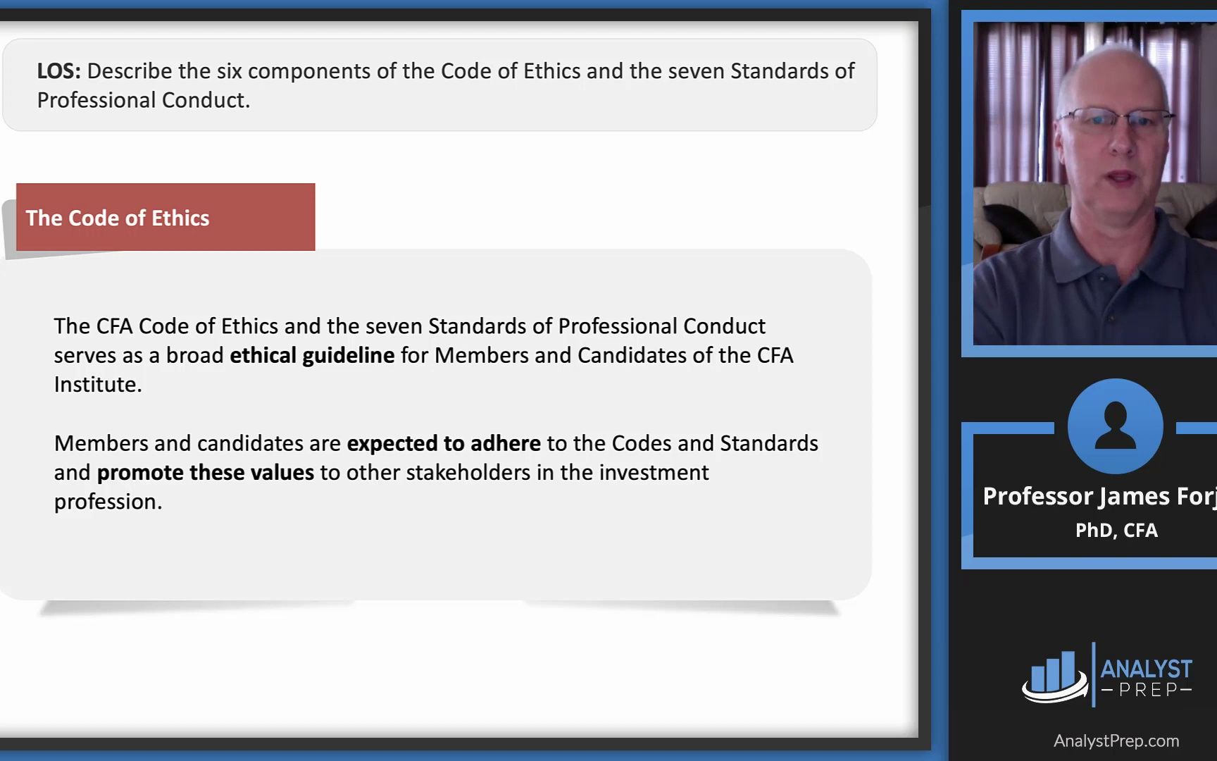 1.10.1 职业道德准则和专业行为标准 Code of Ethics and Standards of Professional Conduct哔哩哔哩bilibili