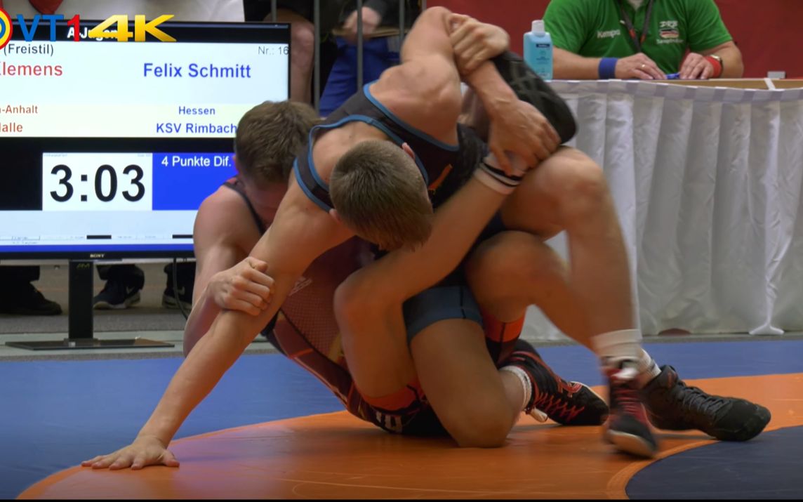 少年宫55kg自由式摔跤锦标赛克莱门斯对战施密特2021年12月