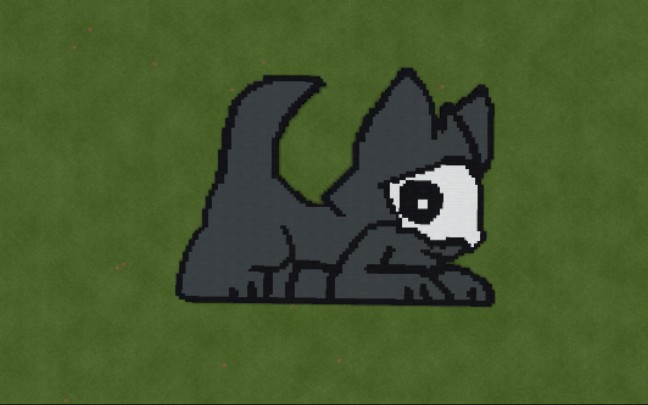 changed我的世界一只趴着的黑胶兽