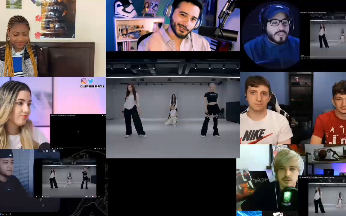 [图]【aespa】《怪火Illusion》'自制'练习室多人反应reaction mashup