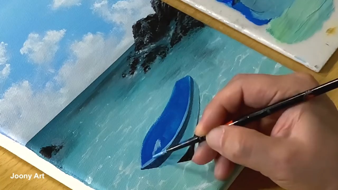 seascape painting丙烯画