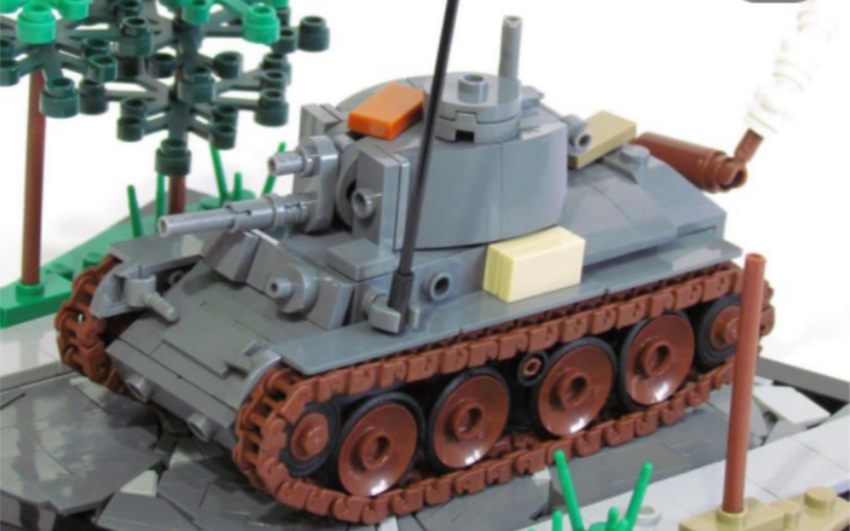 乐高人仔比例38t坦克