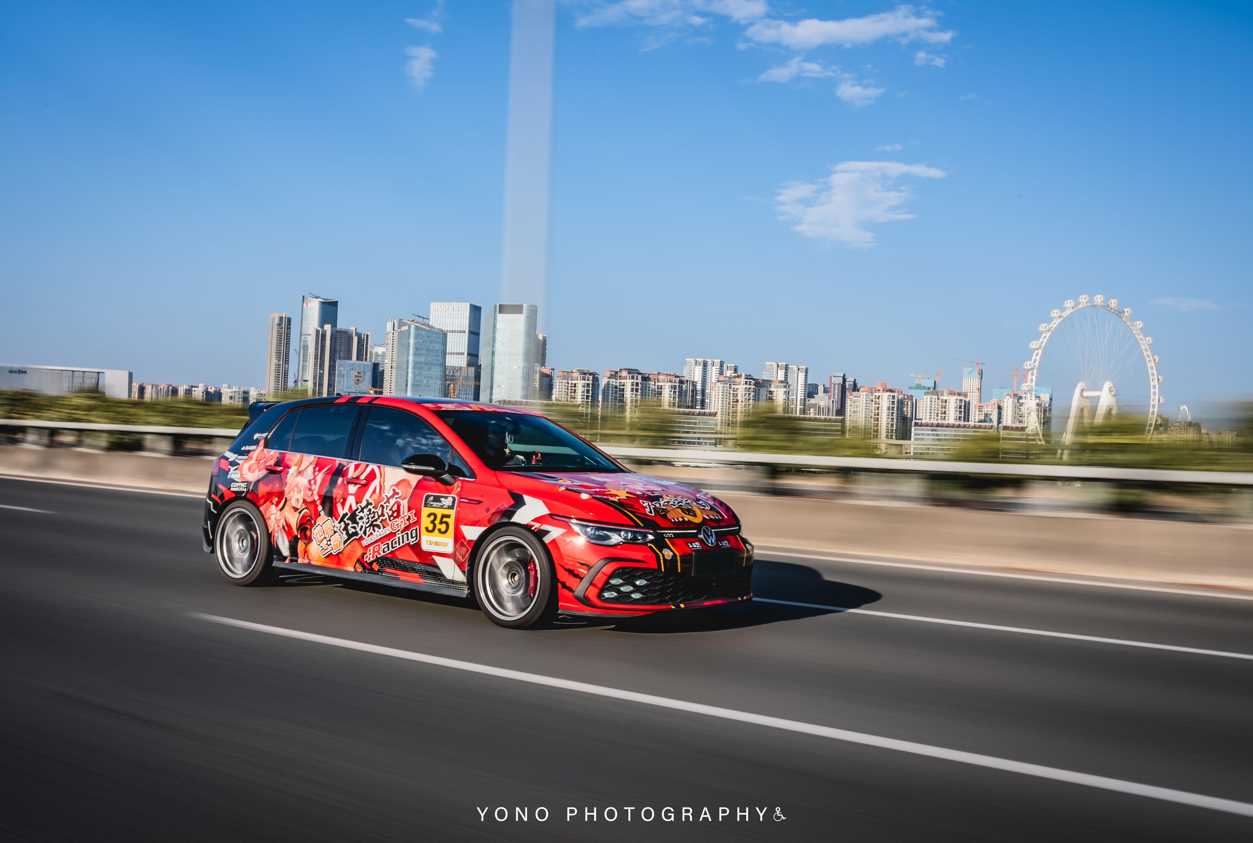 vw golf mk8 gti × タマモキャット仕様痛車