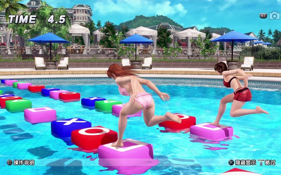 [图]死或生：沙滩排球3 跳格子 霞VS瞳/雷芳 DEAD OR ALIVE Xtreme 3 Fortune 基本游戏免费版_20220928084744