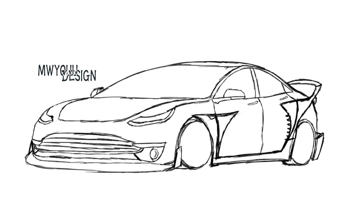 model 3 极限穷改_哔哩哔哩 (゜-゜)つロ 干杯~-bilibili