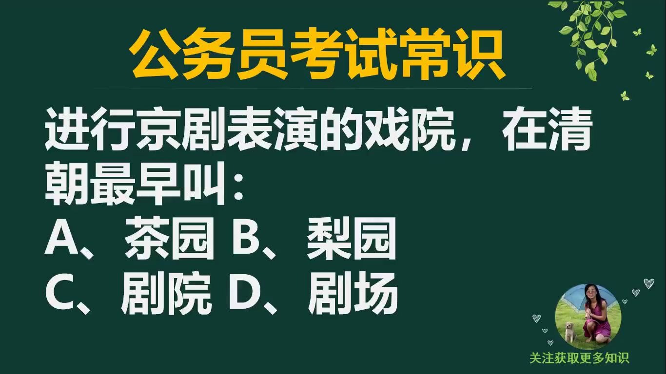 「公务员考试」进行京剧表演的戏院,在清朝最早叫什么?哔哩哔哩bilibili