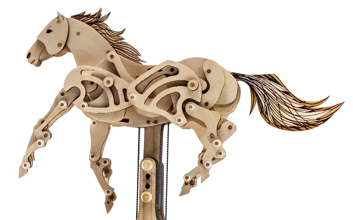 youtube搬运木制机械马感受机械之美