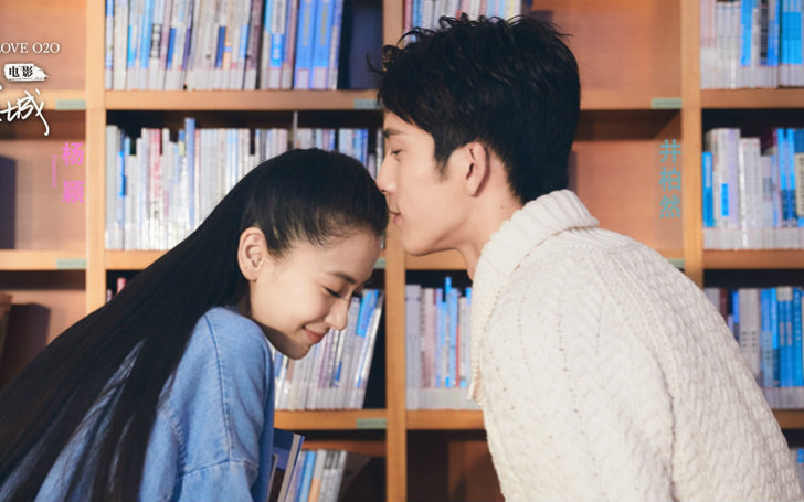 【影版微微一笑很倾城】angelababy 井柏然 情人节片场花絮一则_哔哩