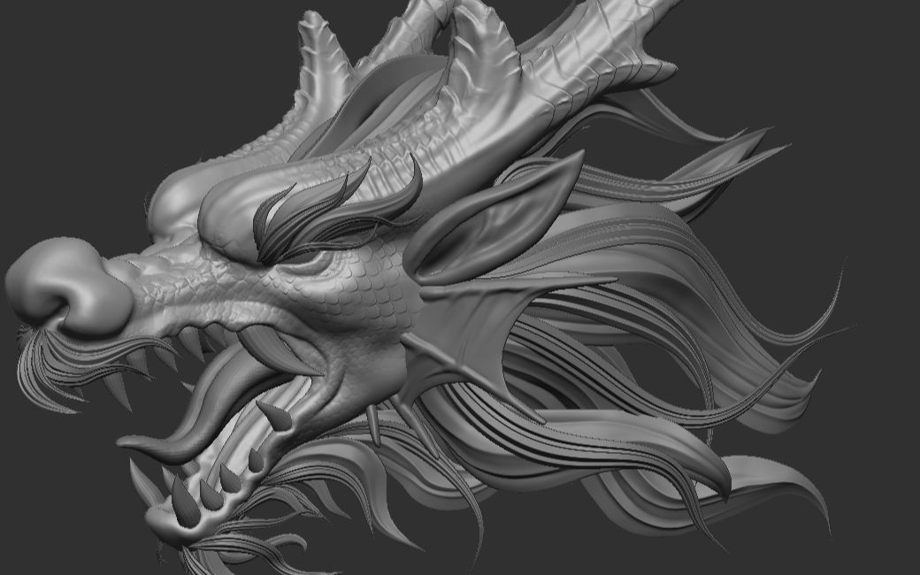 3d建模【零基础学zb】中国龙进阶教学(上)~遇到问题直接主页问我